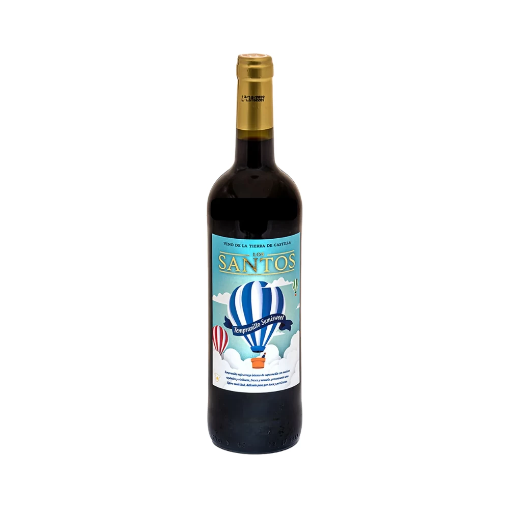 Vino Tinto Los Santos Tempranillo Semidulce 750 ml. 1 Vino Tinto Los Santos Tempranillo Semidulce 750 ml.
