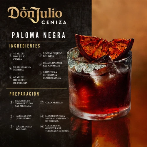 Tequila Don Julio Ceniza Añejo Oscuro 700 ml. 6 Tequila Don Julio Ceniza Añejo Oscuro 700 ml.