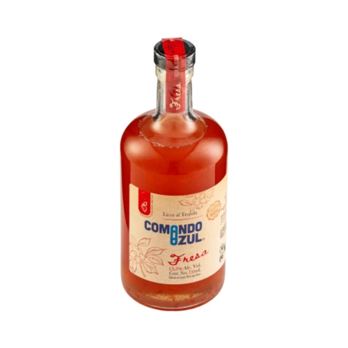 Licor con Tequila Comando Azul Fresa 750 ml. 3 Licor con Tequila Comando Azul Fresa 750 ml.