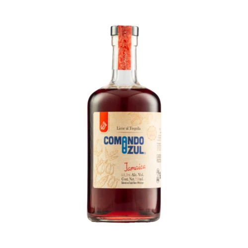 Licor con Tequila Comando Azul Jamaica 750 ml.