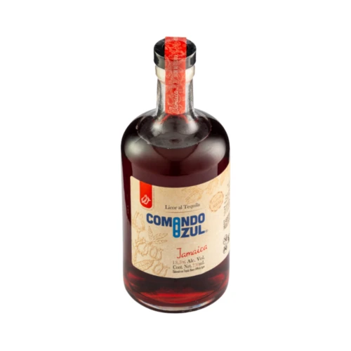 Licor con Tequila Comando Azul Jamaica 750 ml. 3 Licor con Tequila Comando Azul Jamaica 750 ml.