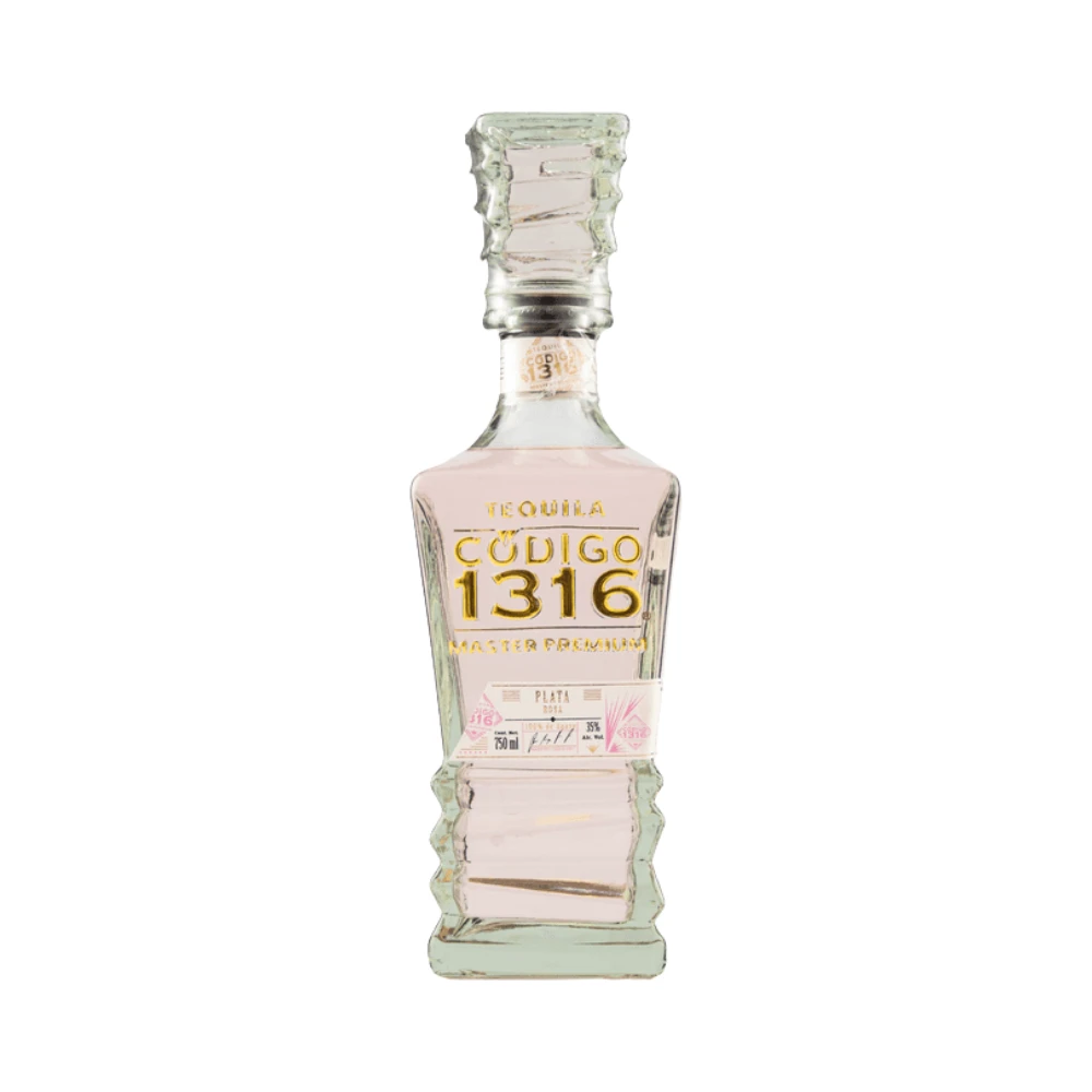 Tequila Codigo 1316 Plata Rosa 750 ml. 1 Tequila Codigo 1316 Plata Rosa 750 ml.