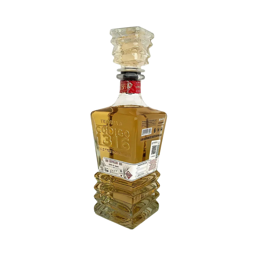 Tequila Codigo 1316 Reposado 750 ml. 2 Tequila Codigo 1316 Reposado 750 ml.