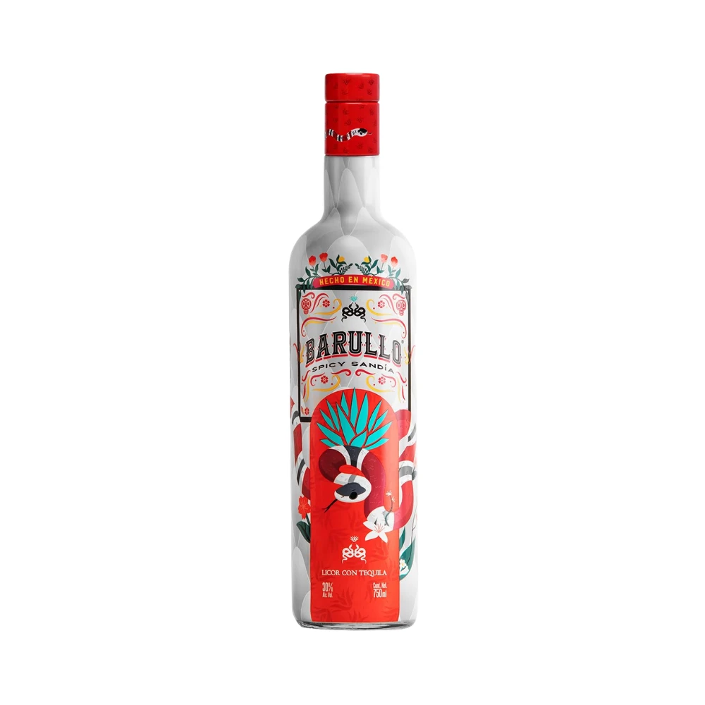 Licor Con Tequila Barullo Spicy Sandia 750 ml. 1 Licor Con Tequila Barullo Spicy Sandia 750 ml.